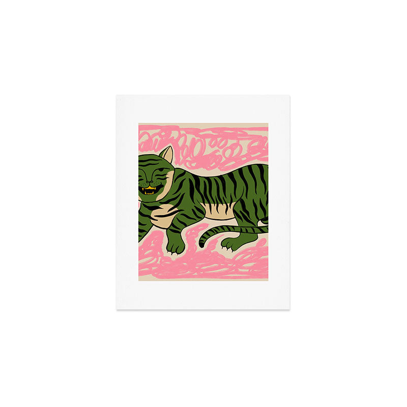 GREEN TIGER Art Print Gallery Image 1