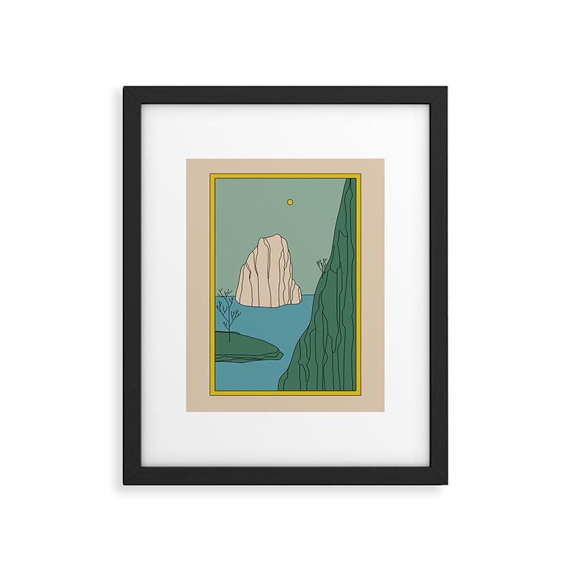HERE Framed Art Print Gallery Image 5