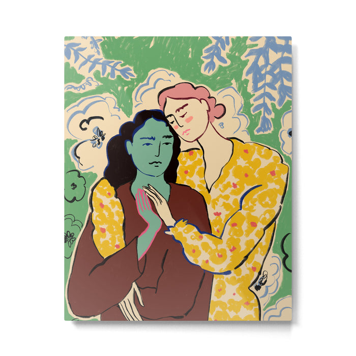 HOLDING HANDS Metal Print Gallery Image 1