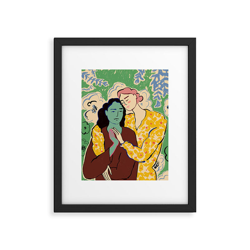 HOLDING HANDS Framed Art Print Gallery Image 5