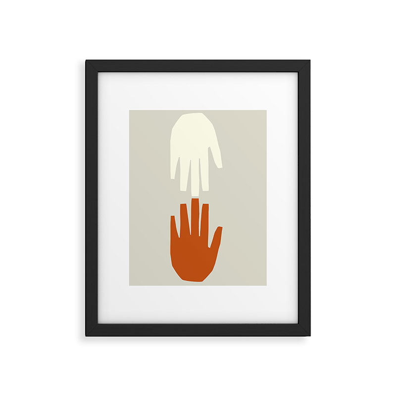 HOLDING HANDS Framed Art Print Gallery Image 5