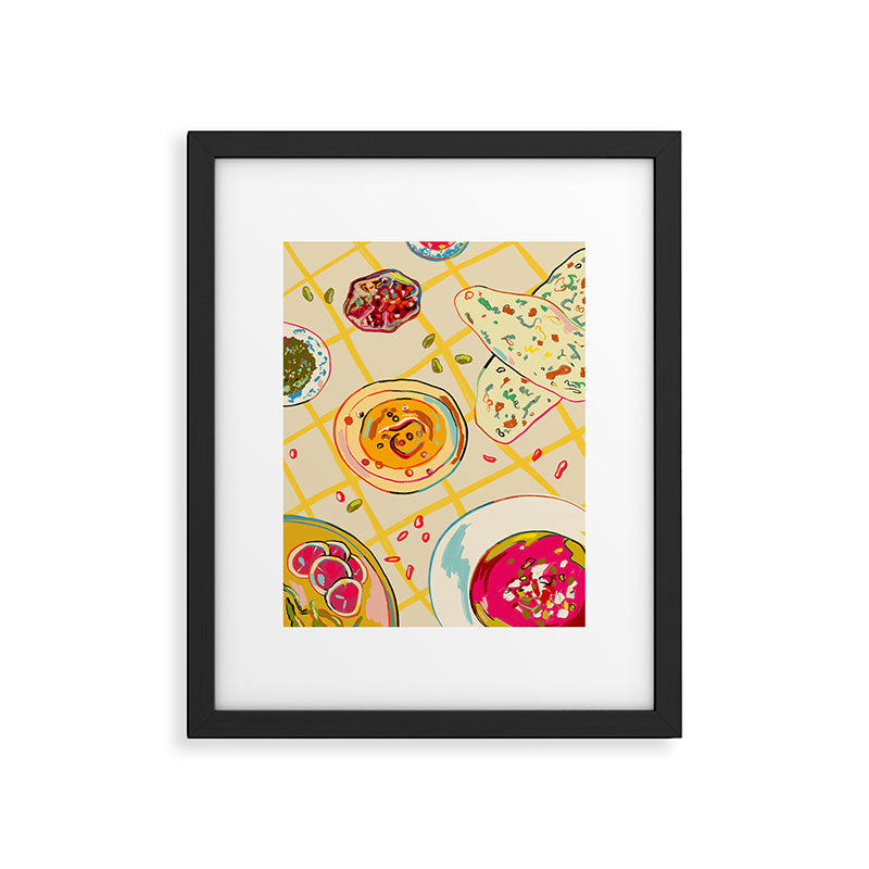 LEBANESE DINNER STILL LIFE Framed Art Print Gallery Image 5