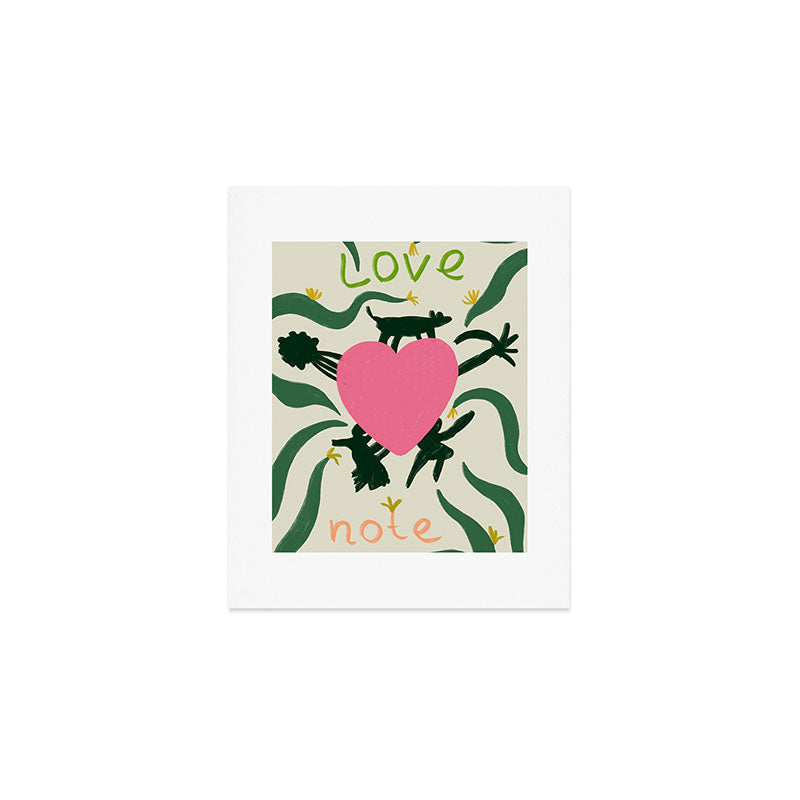 LOVE NOTE Art Print Gallery Image 1