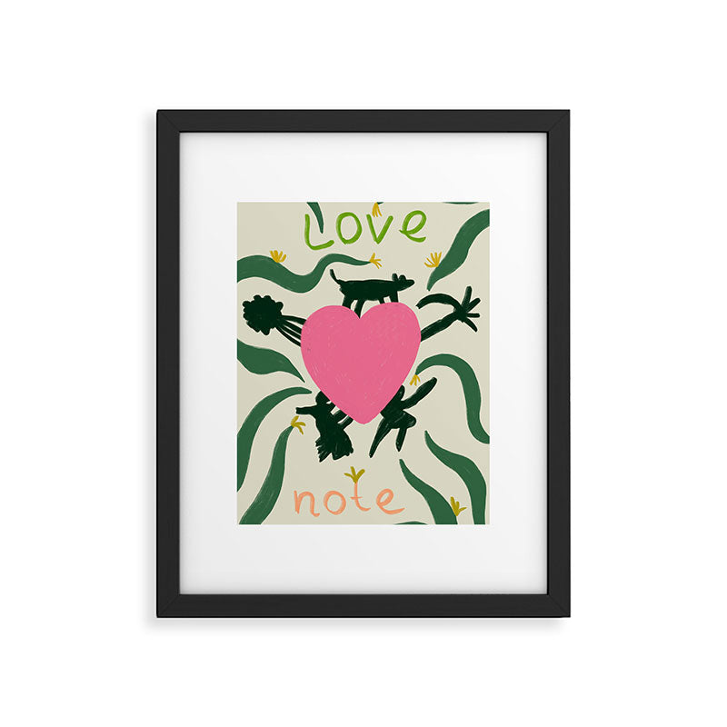 LOVE NOTE Framed Art Print Gallery Image 5