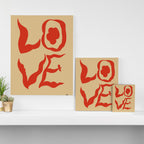 LOVE STATEMENT Canvas Print Gallery Image 3