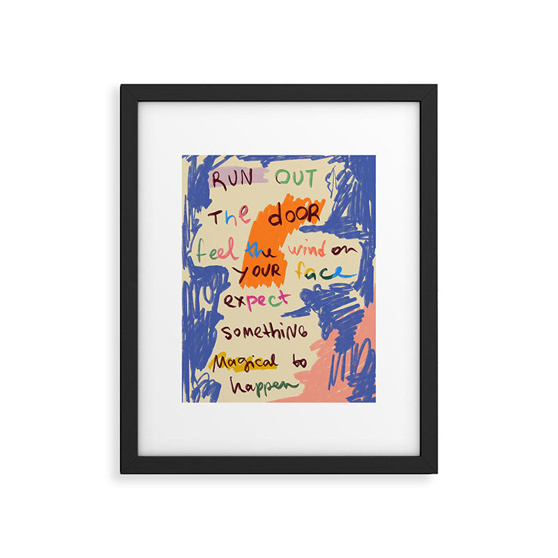 MAGICAL DAY MESSAGE Framed Art Print Gallery Image 5