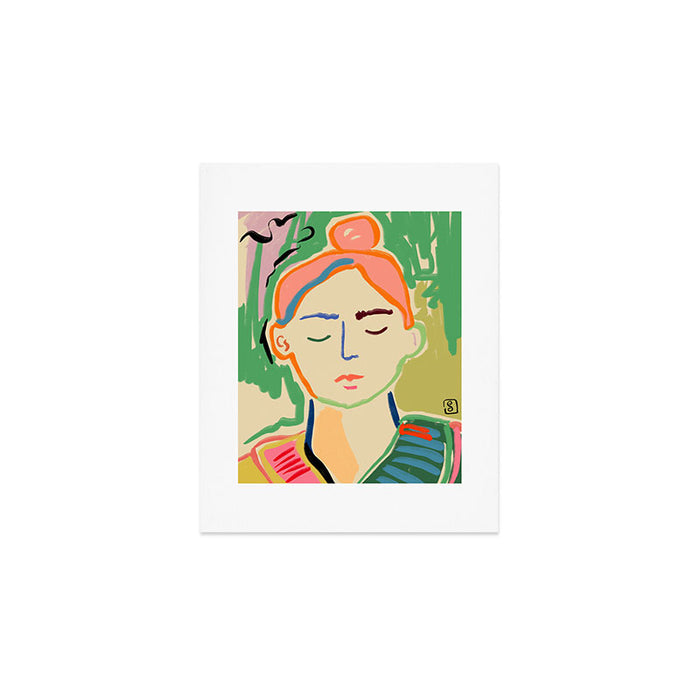 MEDITATING Art Print Gallery Image 1