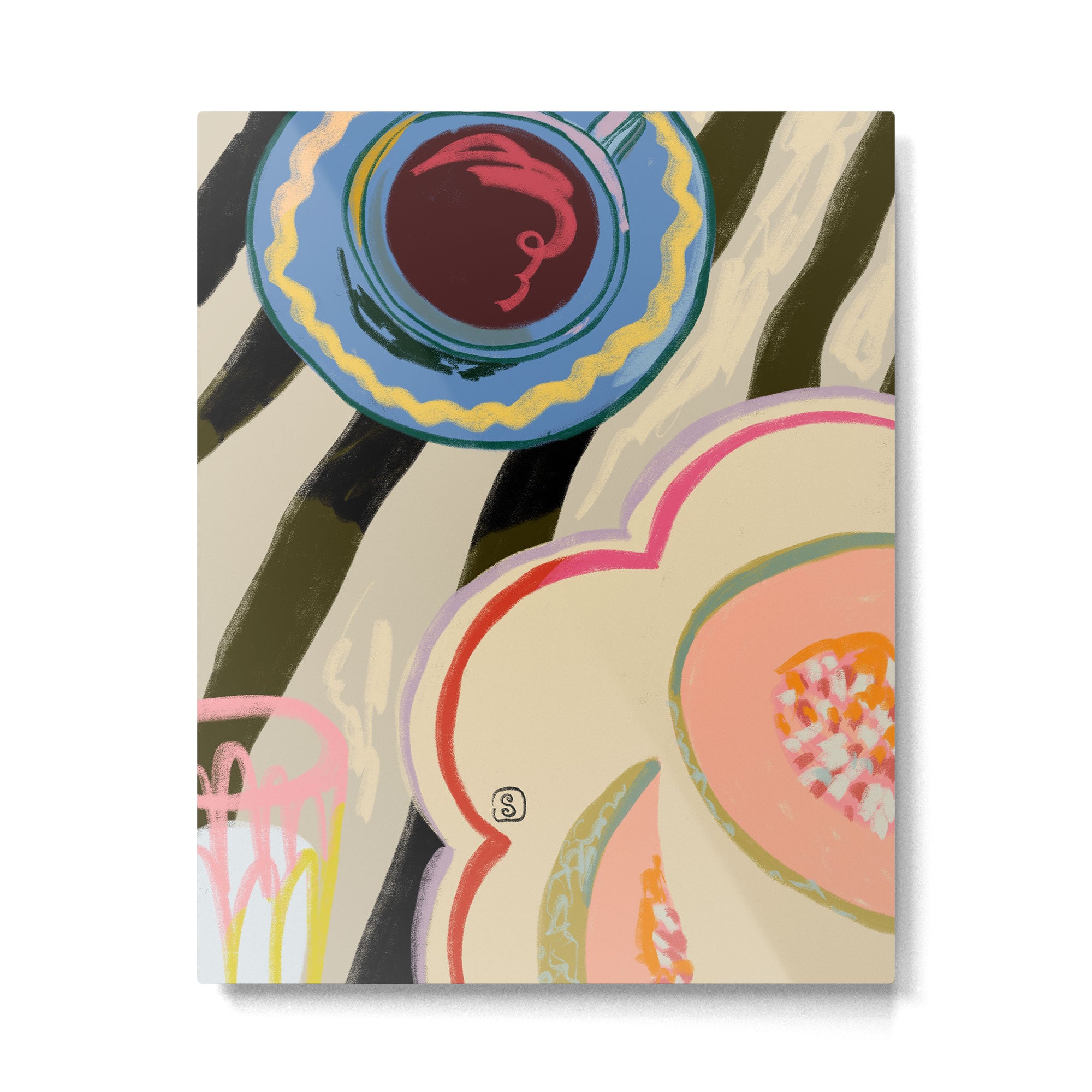 MELON FOR BREAKFAST Metal Print Gallery Image 4