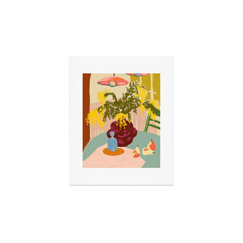 MIMOSAS STILL LIFE Art Print Gallery Image 1