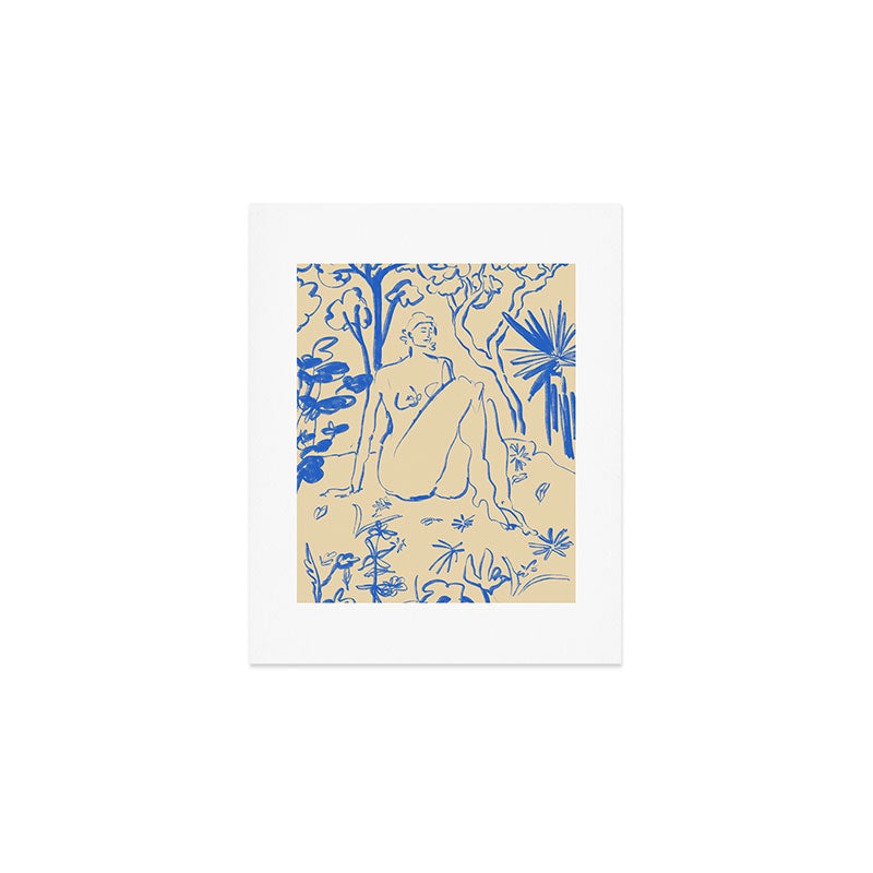 MYSTICAL FOREST BLUE Art Print Gallery Image 1