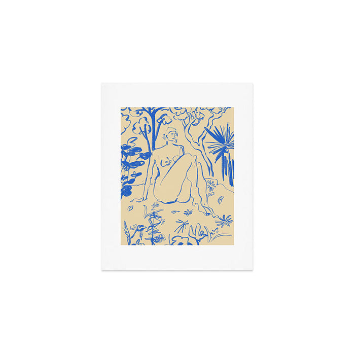 MYSTICAL FOREST BLUE Art Print Gallery Image 1