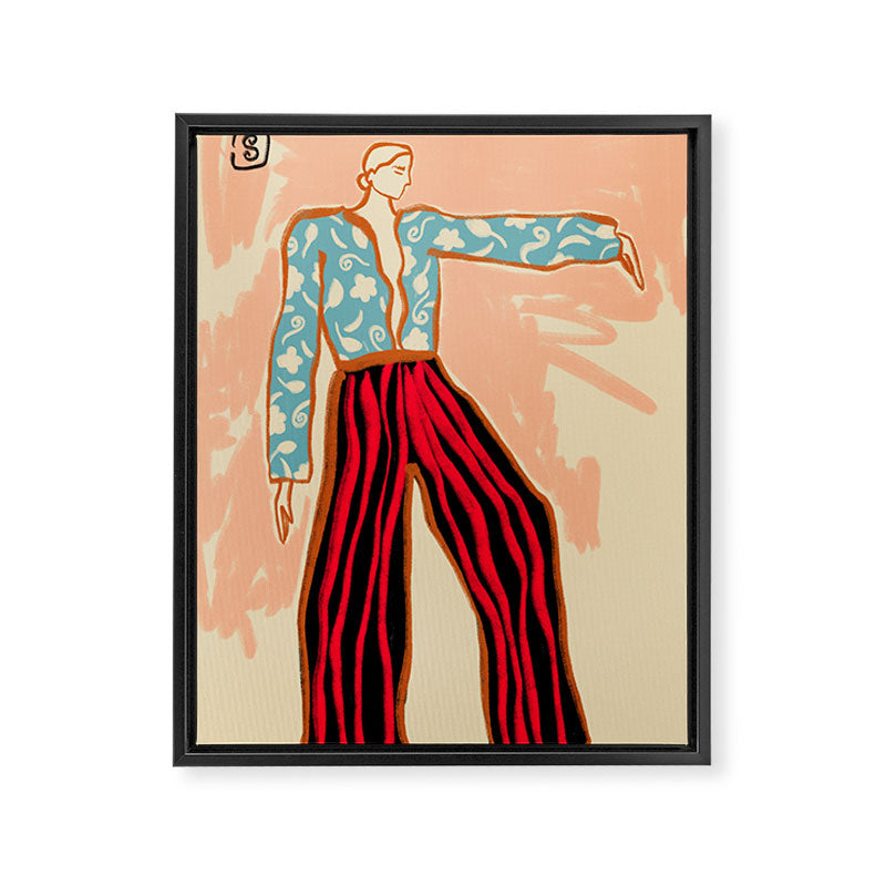 NEW YEAR DANCE Framed Canvas Print Gallery Image 3