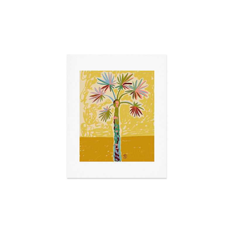 PALM TREE IN THE SUN Art Print Gallery Image 1