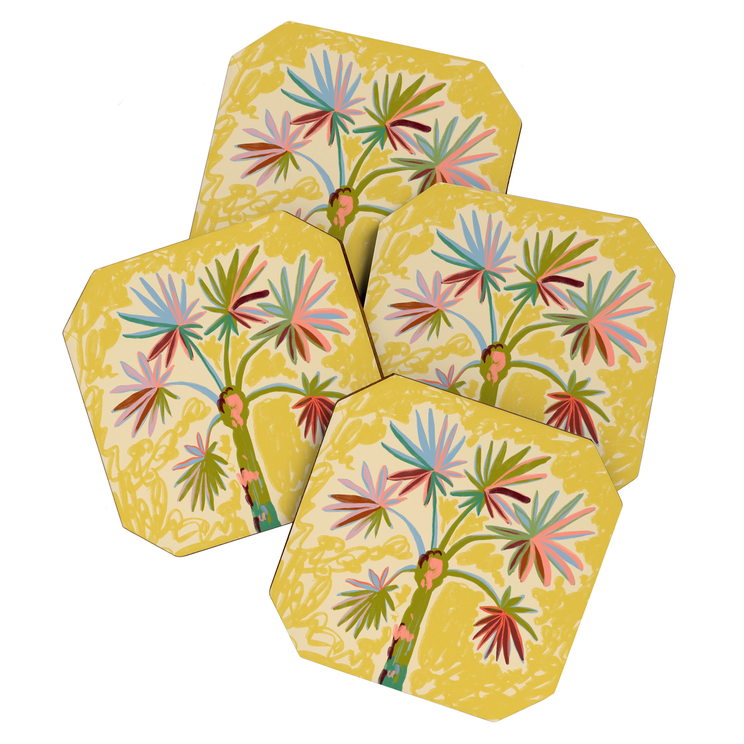 PALM TREE IN THE SUN Coaster Gallery Image 1