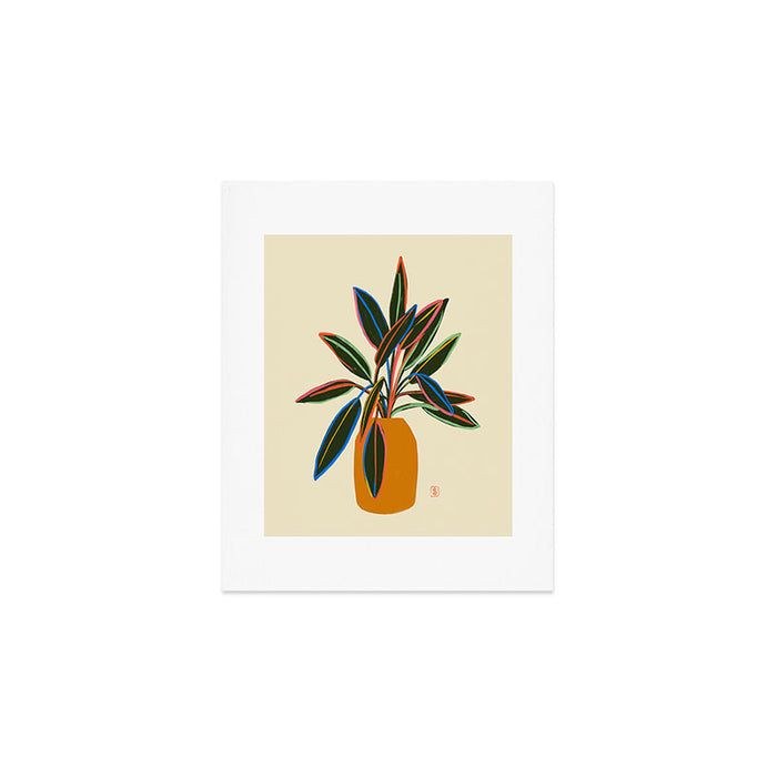 PLANT WITH COLOURFUL LEAVES  Art Print Gallery Image 1