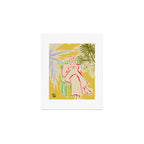 READING AMONG PALM TREES Art Print Gallery Image 1