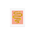 REBIRTH THROUGH TRANSFORMATION yellow Art Print Gallery Image 1