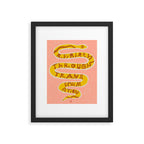 REBIRTH THROUGH TRANSFORMATION yellow Framed Art Print Gallery Image 5