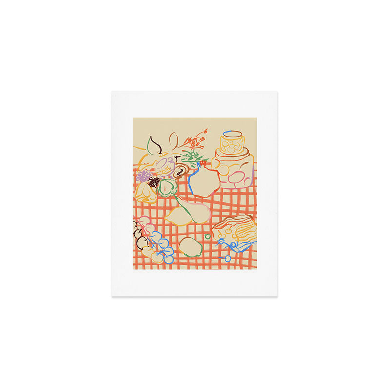 SUMMER FRUIT STILL LIFE Art Print Gallery Image 1