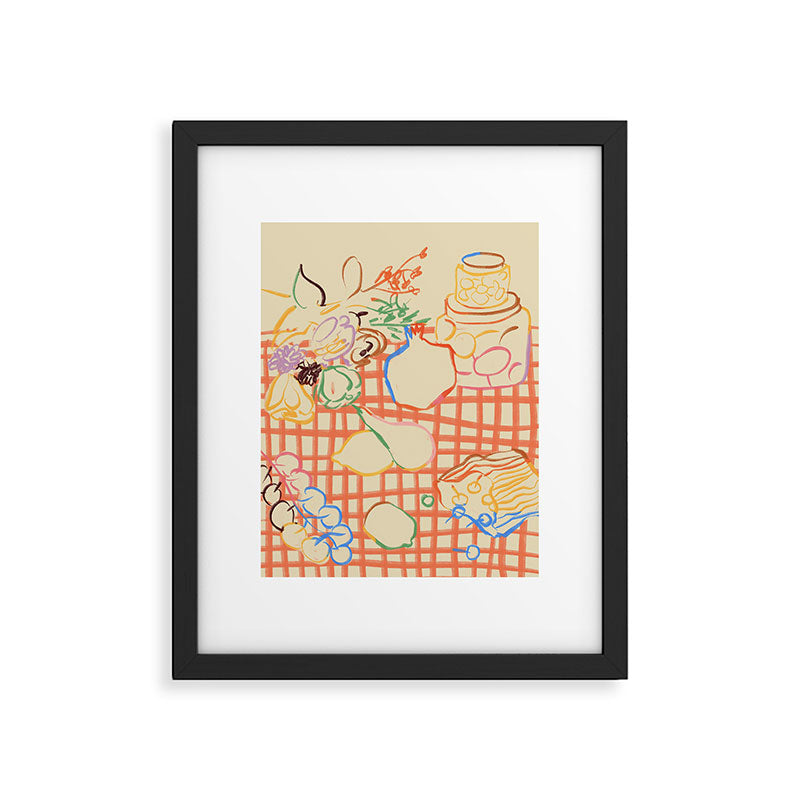 SUMMER FRUIT STILL LIFE Framed Art Print Gallery Image 5