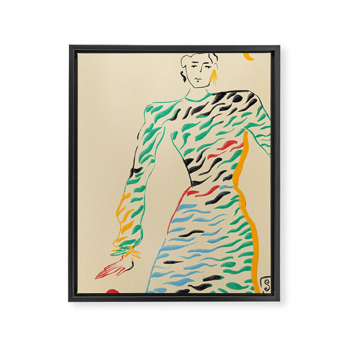 SUN AND MOON Framed Canvas Print Gallery Image 1