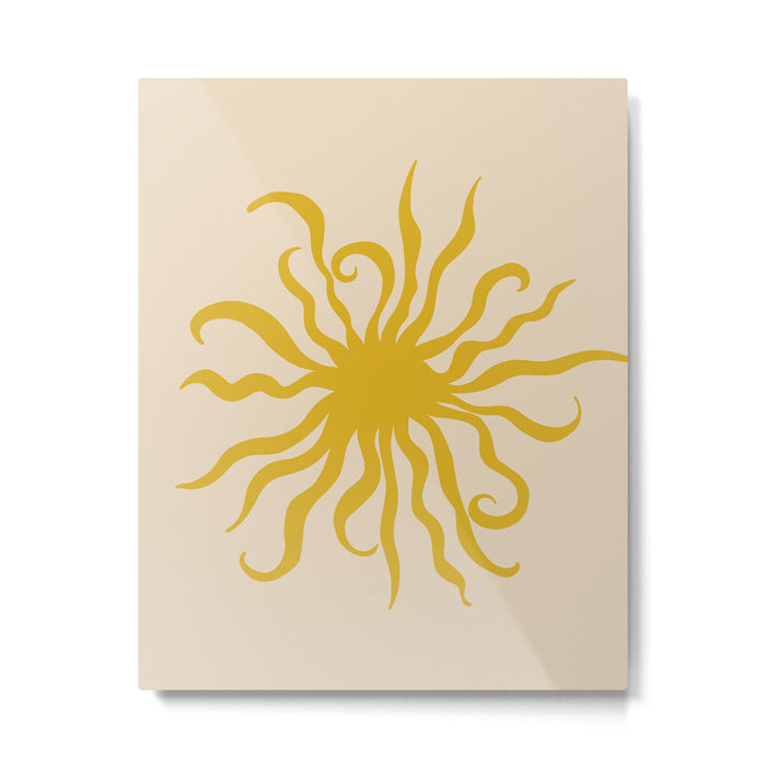SUN CREATURE BRIGHT Metal Print Gallery Image 1