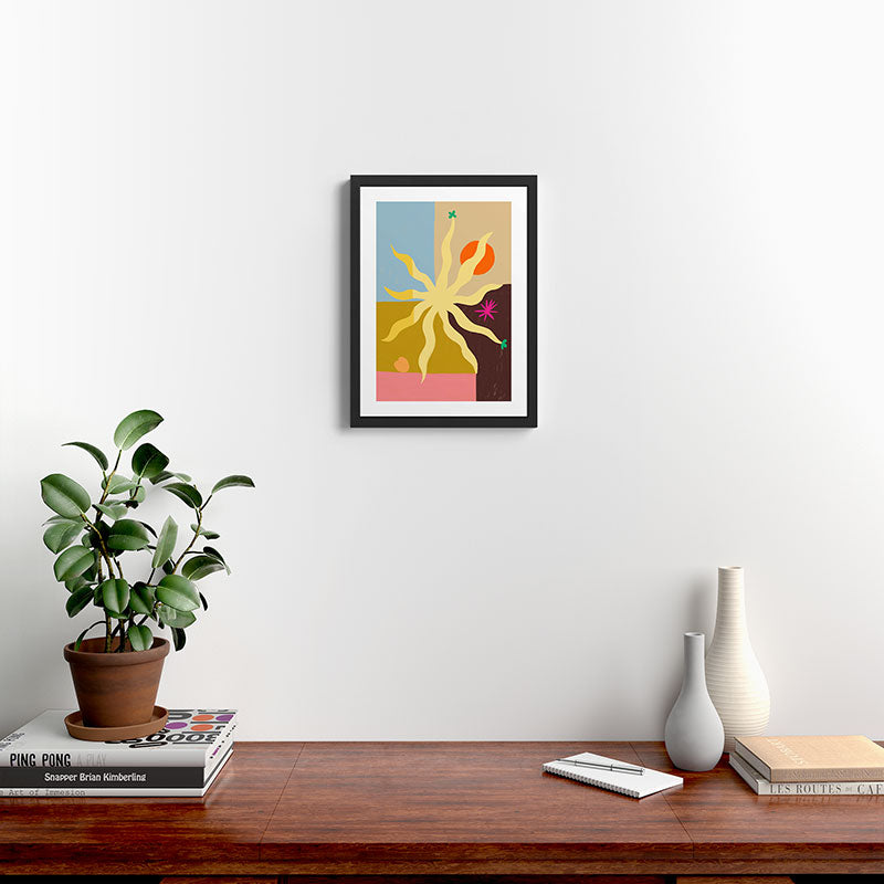 SUN, FRUIT AND FLOWER Framed Art Print Gallery Image 2