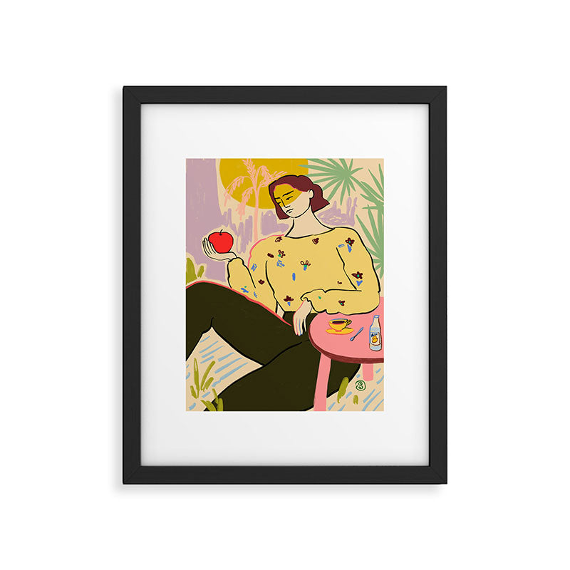 SUN ON HER FACE Framed Art Print Gallery Image 4
