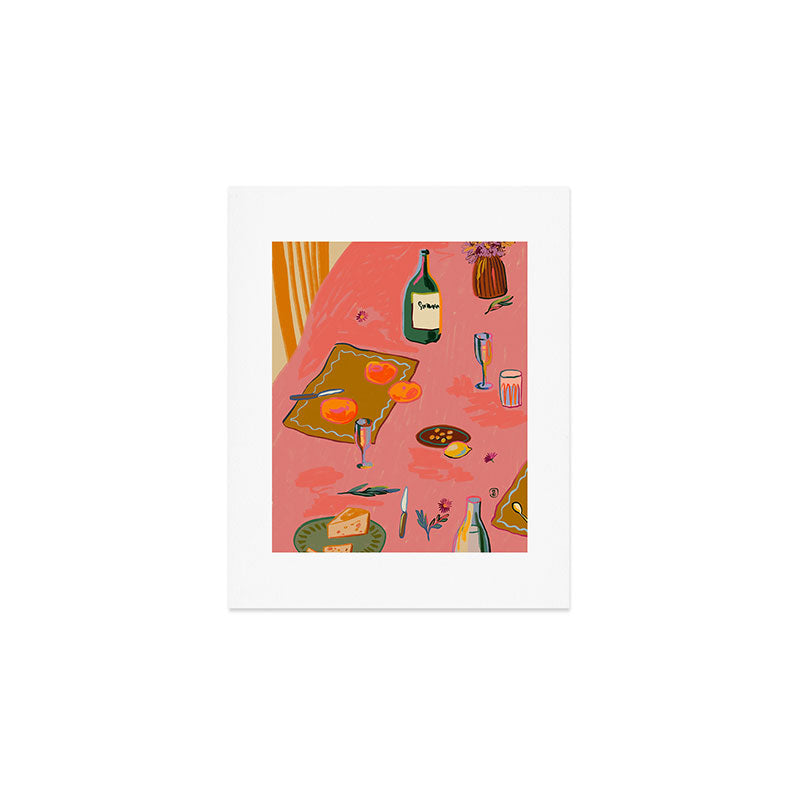 TANGERINES AND CHAMPAGNE Art Print Gallery Image 1