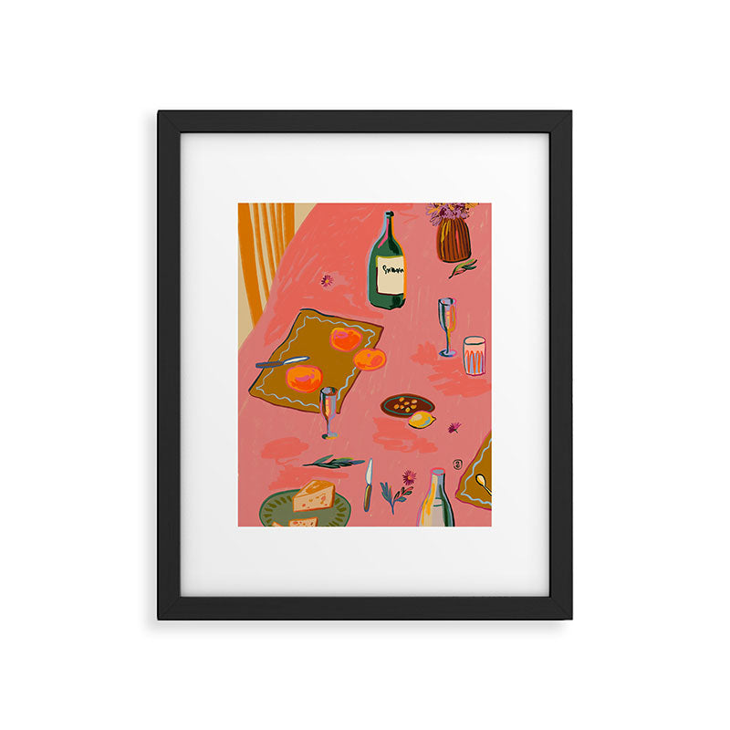 TANGERINES AND CHAMPAGNE Framed Art Print Gallery Image 4
