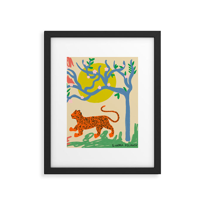 TIGER Framed Art Print Gallery Image 1