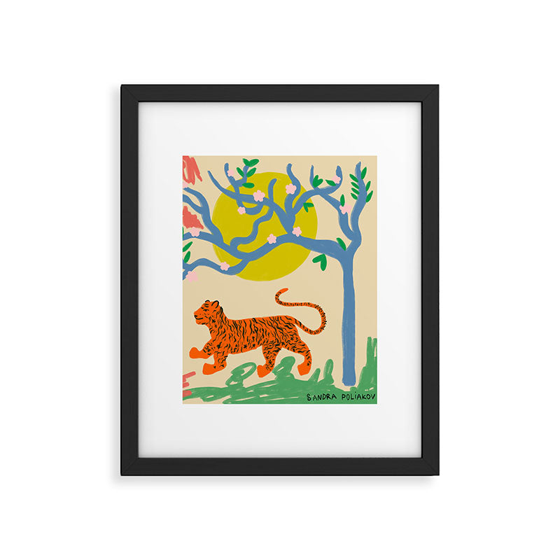 TIGER Framed Art Print Gallery Image 6