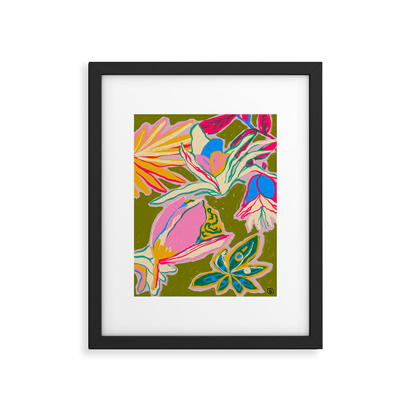 TROPICAL GARDEN Framed Art Print