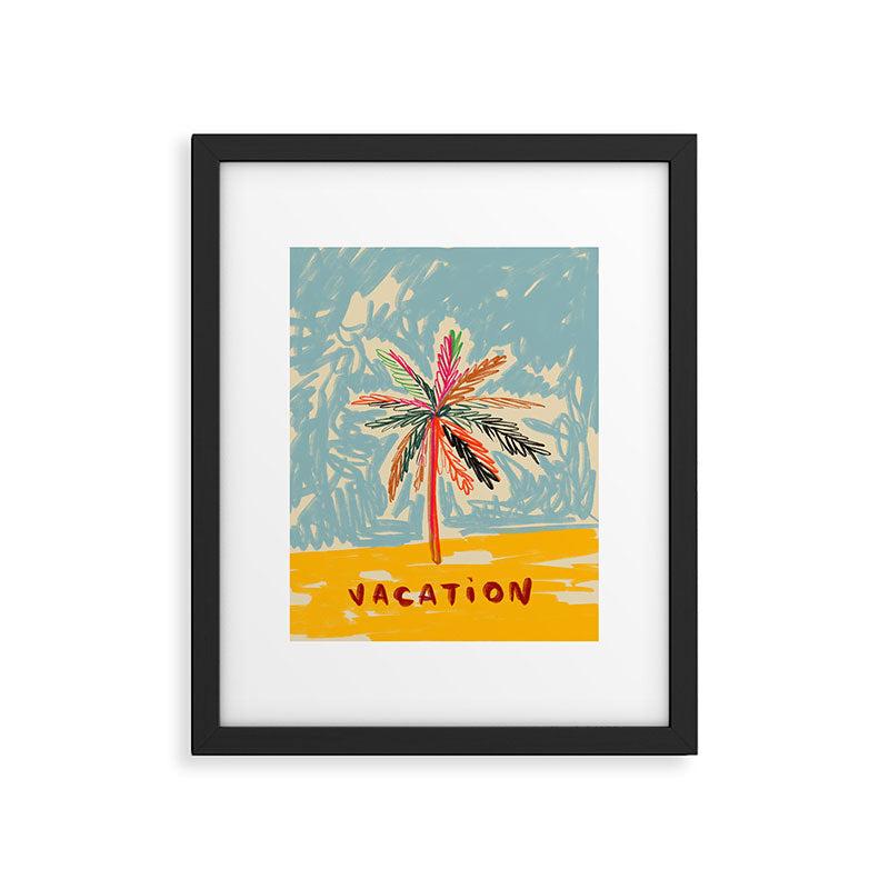 VACATION PALM TREE Framed Art Print Gallery Image 4