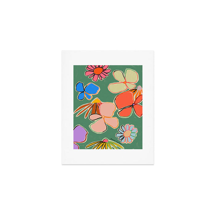 VINTAGE GARDEN GREEN Art Print Gallery Image 1