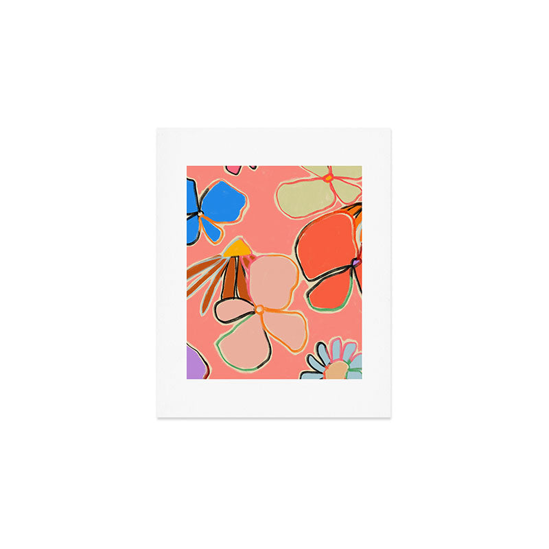 VINTAGE GARDEN PEACH Art Print Gallery Image 1