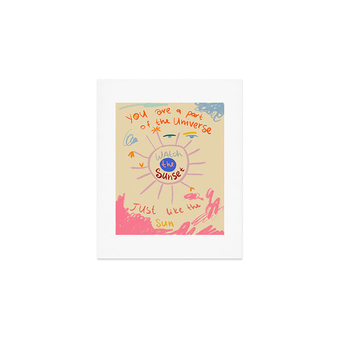 WATCH THE SUNSET Art Print Gallery Image 1