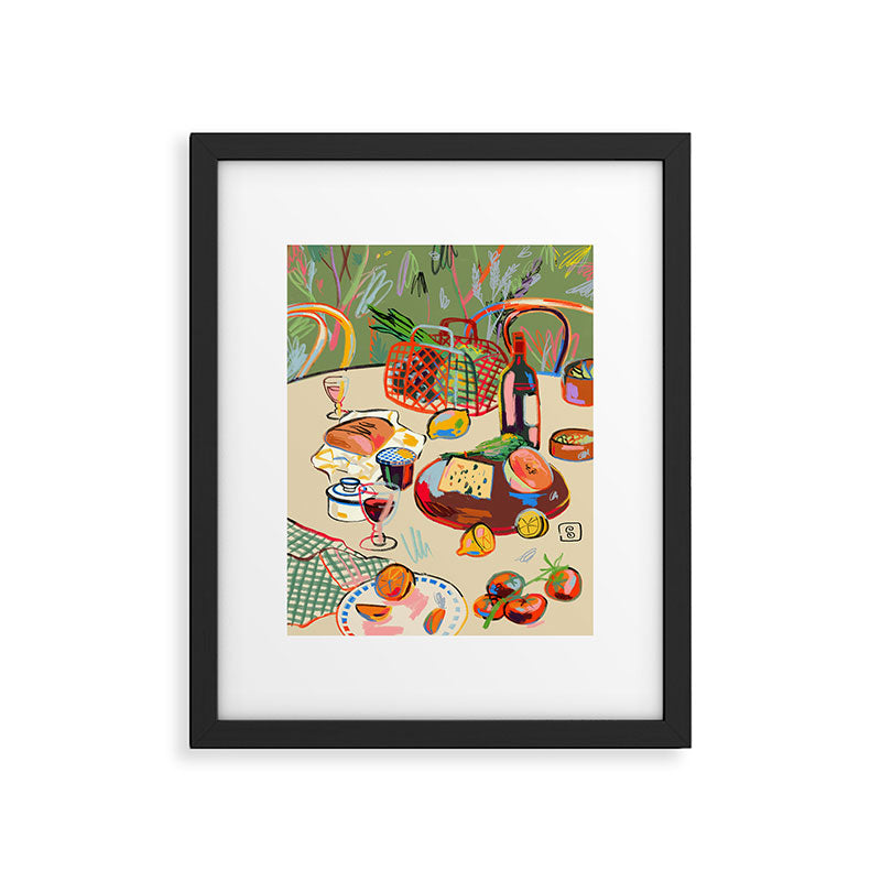 WINE BREAK Framed Art Print Gallery Image 5