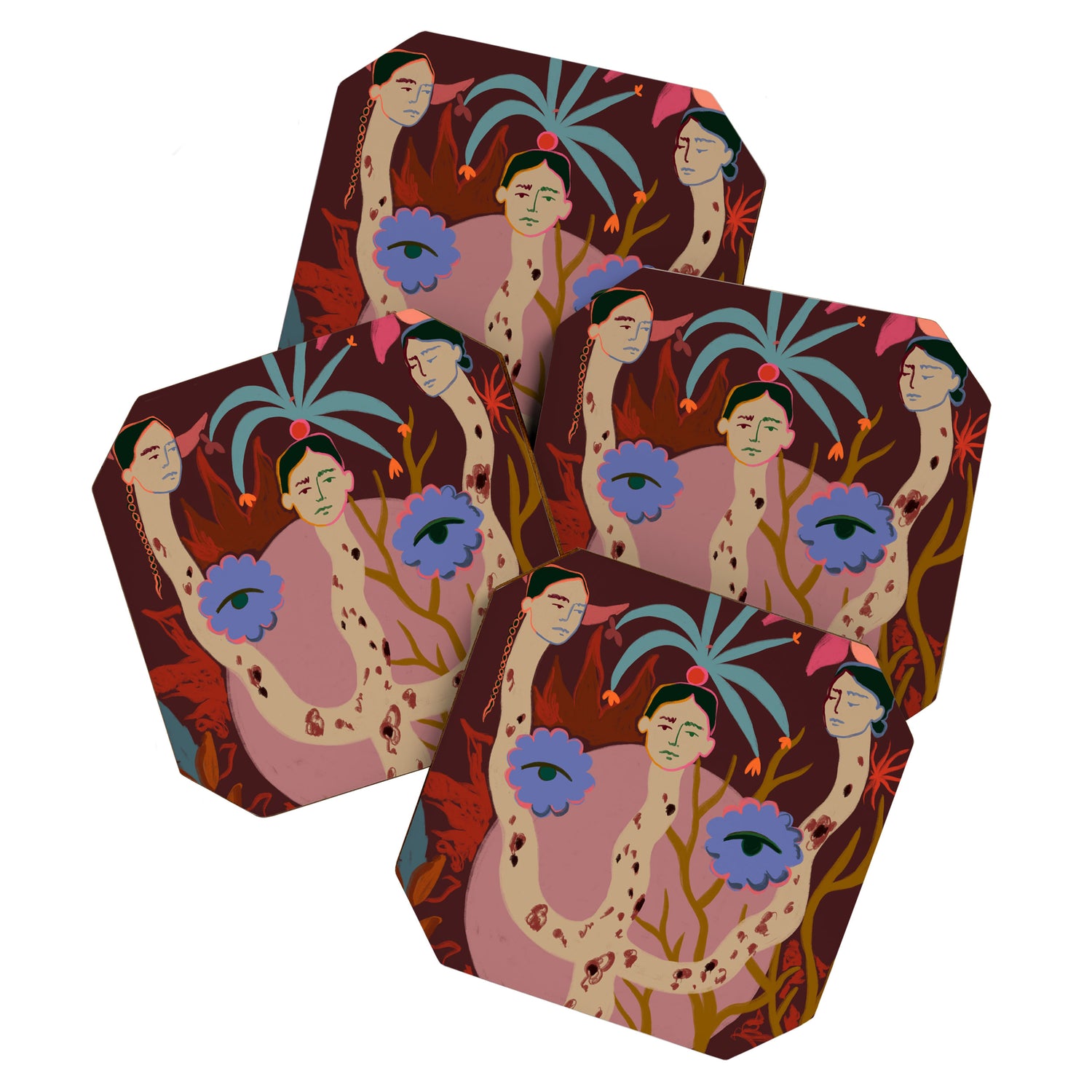 WISDOM, PEACE AND IMAGINATION Coaster Gallery Image 1