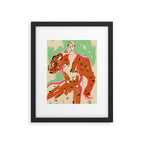 WOMAN IN A TERRACOTTA DRESS Framed Art Print Gallery Image 5