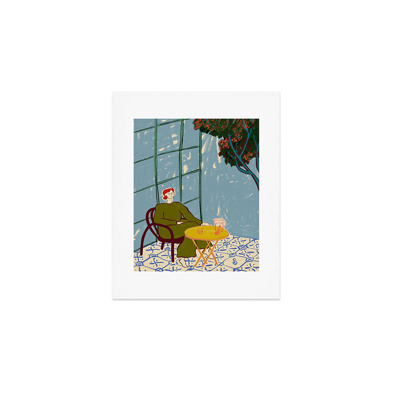 WOMAN UNDER A TREE Art Print Gallery Image 1