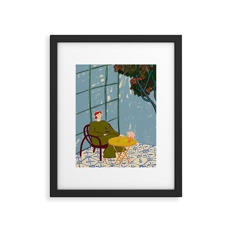 WOMAN UNDER A TREE Framed Art Print Gallery Image 5
