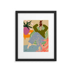 WOMAN WITH VESSEL Framed Art Print Gallery Image 5