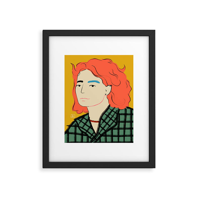 WOOL COAT GIRL Framed Art Print Gallery Image 5