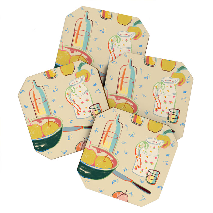 YELLOW APPLES Coaster Gallery Image 1