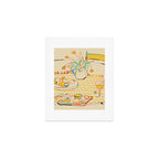 YELLOW TULIPS, WINE AND CHEESE Art Print Gallery Image 1