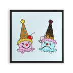 Clown Cones Framed Canvas Print Gallery Image 3