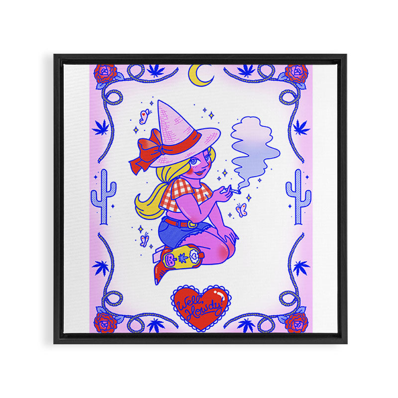Western Weed Witch Framed Canvas Print Gallery Image 3