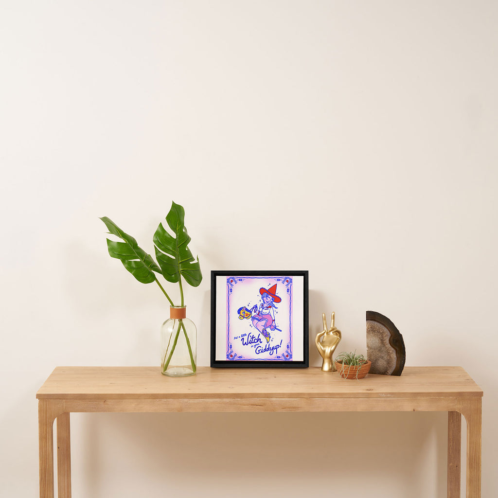 Witch In Your Giddyup Framed Canvas Print Gallery Image 3