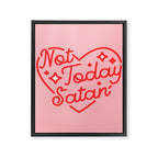 not today satan II Framed Canvas Print Gallery Image 8